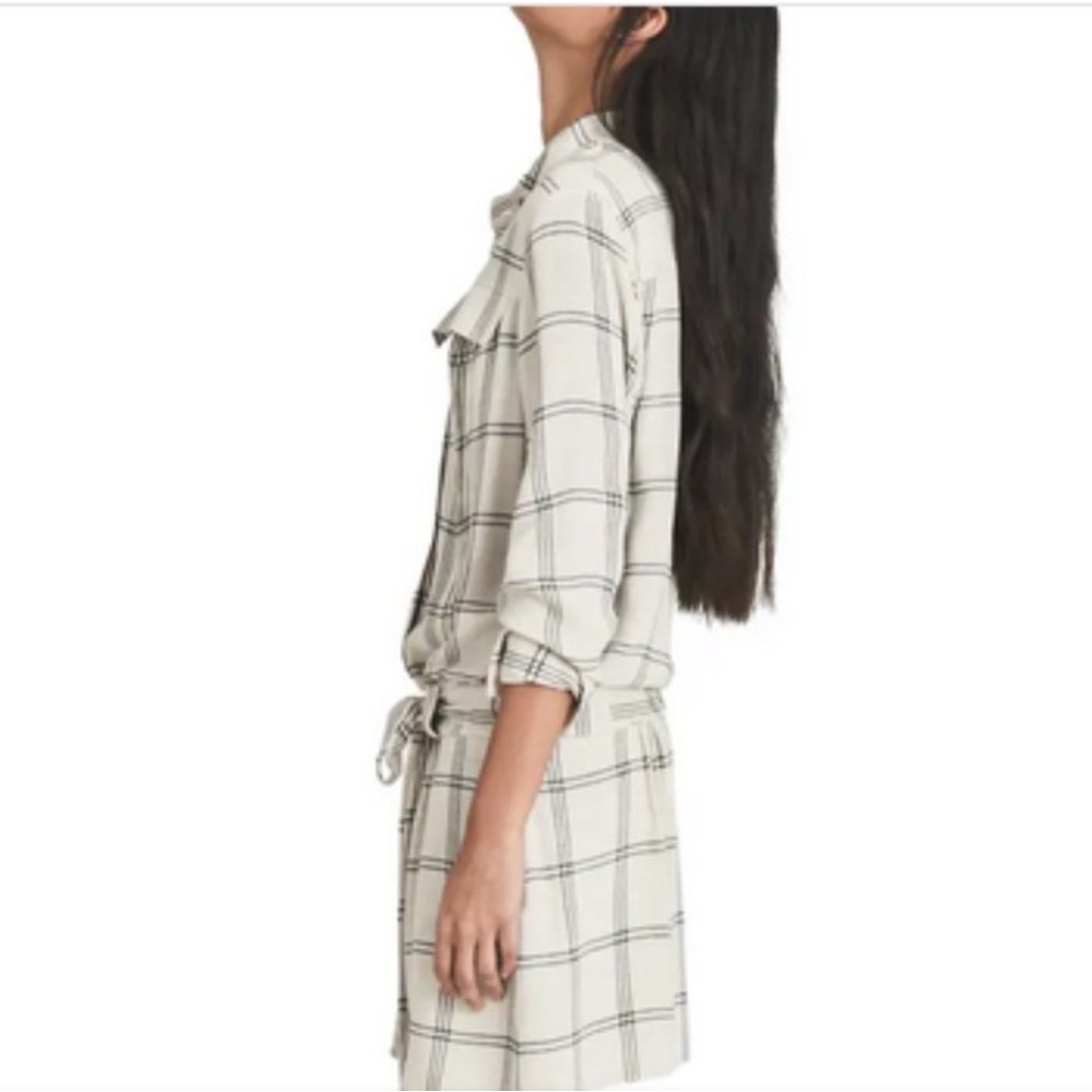 NWT Reiss Dasha-Check Dress With Tie Size 2 - Picture 3 of 9